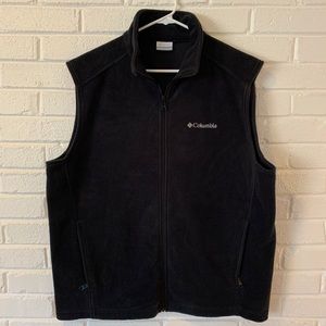 Black Columbia fleece vest